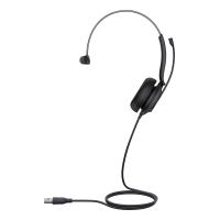 Yealink UH35 Mono Teams Auscultadores Com fios Fita de cabeça Escritório/Call center USB Type-A Preto