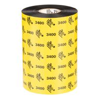 Zebra 3400 Wax-Resin fita termal 450 m Preto