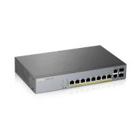 Zyxel GS1350-12HP-EU0101F switch de rede Gerido L2 Gigabit Ethernet (10/100/1000) Power over Ethernet (PoE) Cinzento