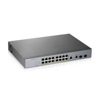 Zyxel GS1350-18HP-EU0101F switch de rede Gerido L2 Gigabit Ethernet (10/100/1000) Power over Ethernet (PoE) Cinzento